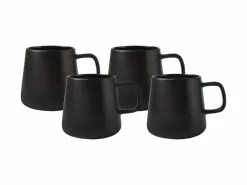 Blend Sala Mug 375ML Set Of 4 Black Gift Boxed