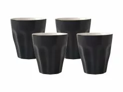 Blend Sala Latte Cup 265ML Set Of 4 Black Gift Boxed