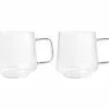 Blend Sala Glass Mug 400ML Set Of 2 Clear Gift Boxed