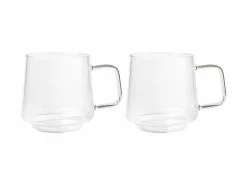 Blend Sala Glass Mug 400ML Set Of 2 Clear Gift Boxed
