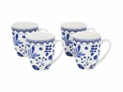 Darcy Coupe Mug 420ML Set Of 4 Floral Gift Boxed -Tea & Coffee Sales YD0011 A1