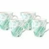 Giverny Coupe Mug Set Of 4 350ML Green Gift Boxed