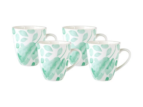 Giverny Coupe Mug Set Of 4 350ML Green Gift Boxed 1 Giverny Coupe Mug Set Of 4 350ML Green Gift Boxed