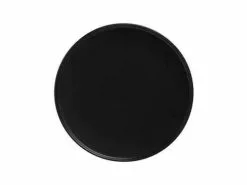 Caviar Black High Rim Plate 21cm