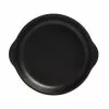 Caviar Black Plate With Handle 15.5x17cm