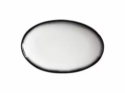 Caviar Granite Oval Plate 25x16cm