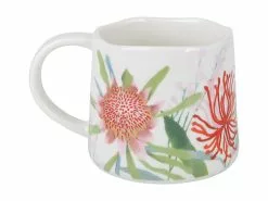 Royal Botanic Gardens Native Blooms Mug 350ML Waratah -Tea & Coffee Sales di0375 side