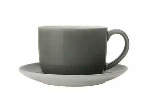 Artisan Cup & Saucer 280ML Storm Grey 1 Artisan Cup & Saucer 280ML Storm Grey