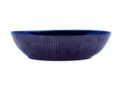 Arc Oval Serving Bowl 32x27cm Indigo Blue Gift Boxed
