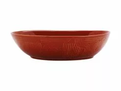 Arc Oval Serving Bowl 32x27cm Terracotta Gift Boxed
