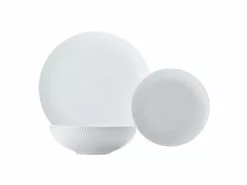 White Basics Diamonds Dinner Set 12 Piece