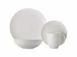 White Basics Diamonds Dinner Set 16 Piece -Tea & Coffee Sales dv0032 1