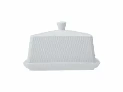 White Basics Diamonds Butter Dish