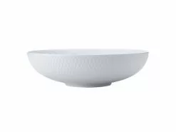 White Basics Diamonds Round Serving Bowl 28cm