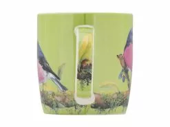 Katherine Castle Bird Talk Mug 370ML Pink Robins Gift Boxed -Tea & Coffee Sales dx1121 handle 1