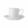 White Basics Straight Demi Cup & Saucer 100ML