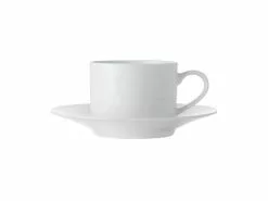 White Basics Straight Cup & Saucer 250ml