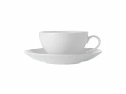White Basics Coupe Cup & Saucer 200ML