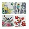 Royal Botanic Gardens - Garden Friends Cork Back Coaster 10.5cm Set Of 4 Gift Boxed