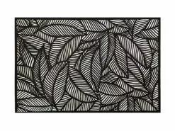 Table Accents Cut-Out Placemat 45x30cm Leaf Black