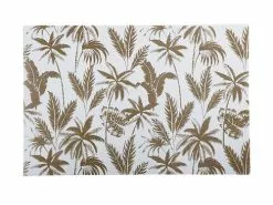 Table Accents Jungle Placemat 45x30cm White W/Gld