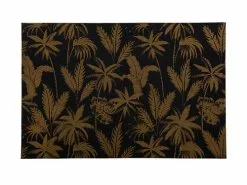 Table Accents Jungle Placemat 45x30cm Black W/Gld