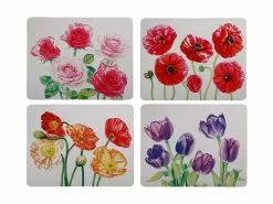 Katherine Castle Floriade Cork Back Placemat 34x26.5cm Set Of 4 Assorted Gift Boxed