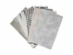 Table Accents Placemat 45x30cm Frond Silver White -Tea & Coffee Sales gi0371 type