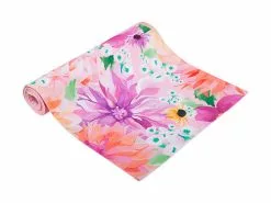Teas & C's Dahlia Daze Cotton Runner 150x33cm Pink
