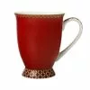 Teas & C's Classic Footed Mug 300ML Cherry Red Gift Boxed