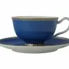 Teas & C's Classic Footed Cup & Saucer 200ML Blue Gift Boxed