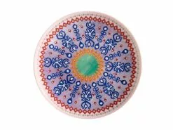 Teas & C's Zanzibar Coupe Plate 19.5cm Ikat Gift Boxed