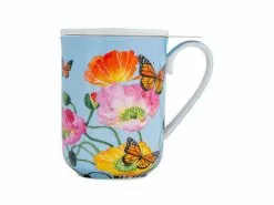 Gabby Malpas Posey Mug With Infuser 340ML Field Of Poppies Gift Boxed -Tea & Coffee Sales hv0324 a1