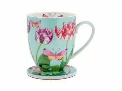 Gabby Malpas Posey Mug & Coaster Set Tulip Love Gift Boxed
