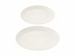 Radiance Serving Platter Set Of 2 White Gift Boxed