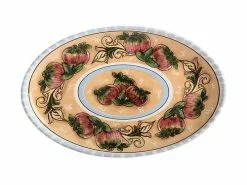 Ceramica Salerno Oval Platter 40x26cm Apples