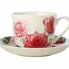 Katherine Castle Floriade Breakfast Cup & Saucer 480ML Roses Gift Boxed