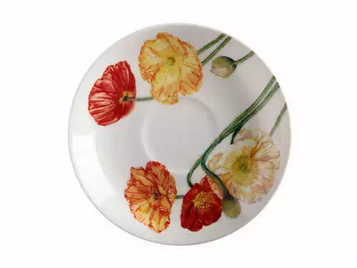 Katherine Castle Floriade Breakfast Cup & Saucer 480ML Poppies Gift Boxed 2 Katherine Castle Floriade Breakfast Cup & Saucer 480ML Poppies Gift Boxed - Image 2