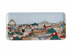 Megan McKean Cities Rectangular Plate 25x12cm Rome Gift Boxed -Tea & Coffee Sales kl0045 2