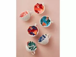 Andalusia Jumbo Mug 540ML Leaf Blue -Tea & Coffee Sales maxwell williams andalusia jumbo mugs 5