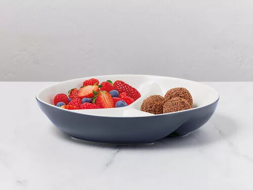 Mezze Divided Platter 23cm Denim Gift Boxed 2 Mezze Divided Platter 23cm Denim Gift Boxed - Image 2