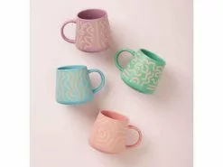Squiggle Mug 420ML Blue -Tea & Coffee Sales maxwell williams squiggle mugs