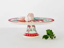 Mistletoe Footed Cake Stand 30cm Gift Boxed -Tea & Coffee Sales ss22 website maxwell williams mistletoe cakestand 2