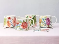 Royal Botanic Gardens Native Blooms Mug 350ML Grevillea -Tea & Coffee Sales ss22 website maxwell williams rbgv nativeblooms mugs 3